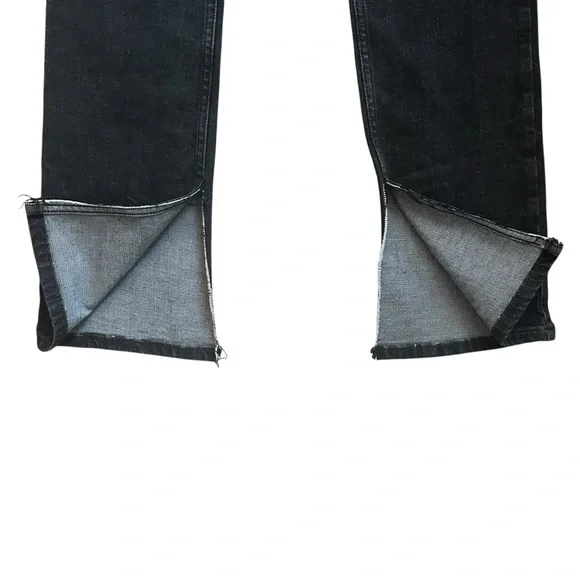 Zara Black Denim Flare Split Hem
High Rise Jeans Size 6 Raw Fringed Split Hem - Picture 8 of 12